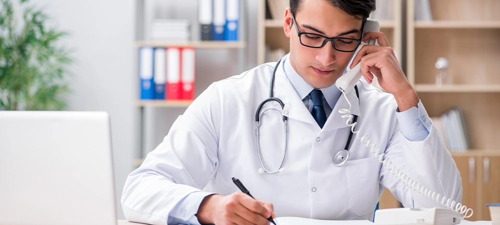 call to patient from clinic